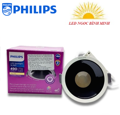 Đèn led âm trần 7.5W SL260 RD 075 36D WH R GM Philips