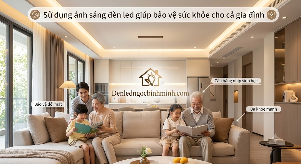 Tiếp xúc ánh sáng đèn LED nhiều có ảnh hưởng sức khỏe hay không?