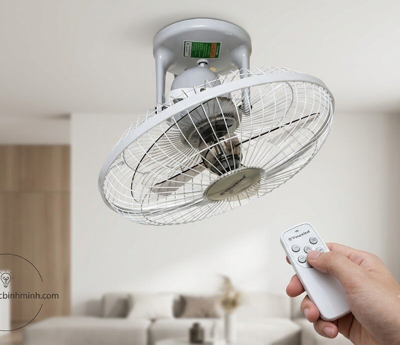 Quạt đảo trần Vinawind QTD-400XĐB điều khiển từ xa