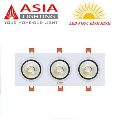 Đèn Âm Trần Vuông COB Thân Trắng Asia Lighting AV
